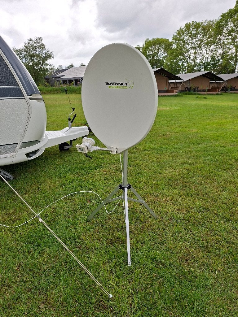Volautomatische satelliet schotel, Ophalen of Verzenden, Zo goed als nieuw