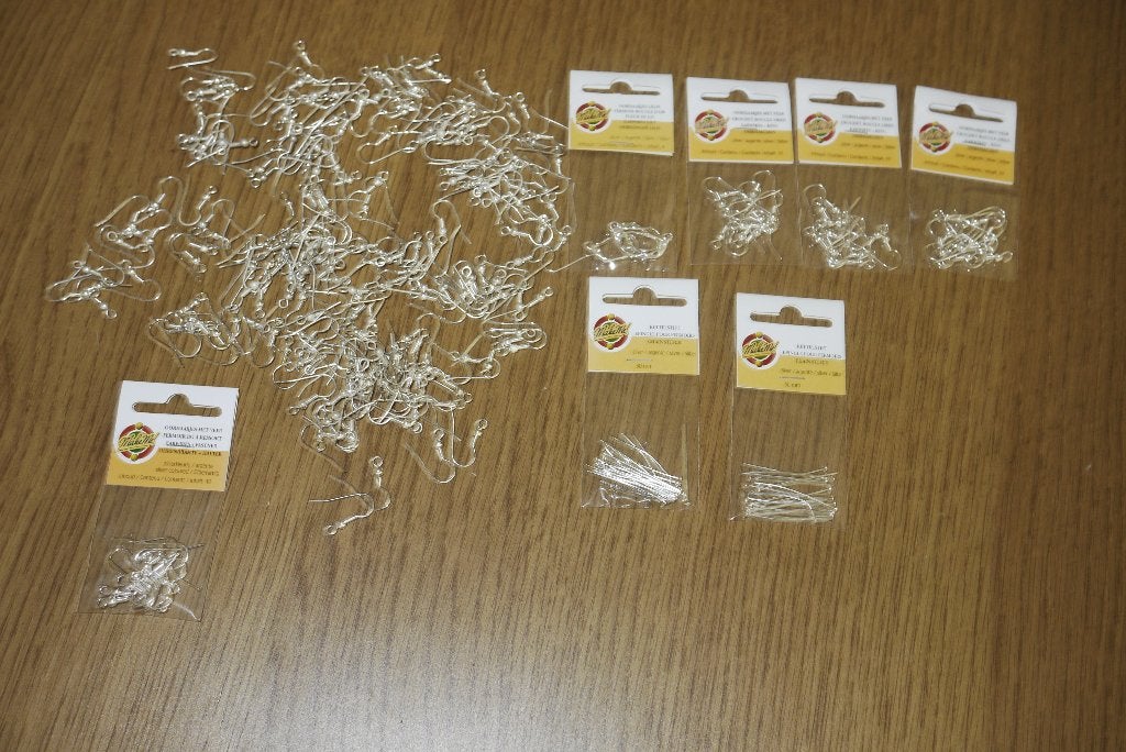 oorhangers zilver en zilverkleurig partij zelf maken lot, Ophalen of Verzenden, Nieuw, Overige typen