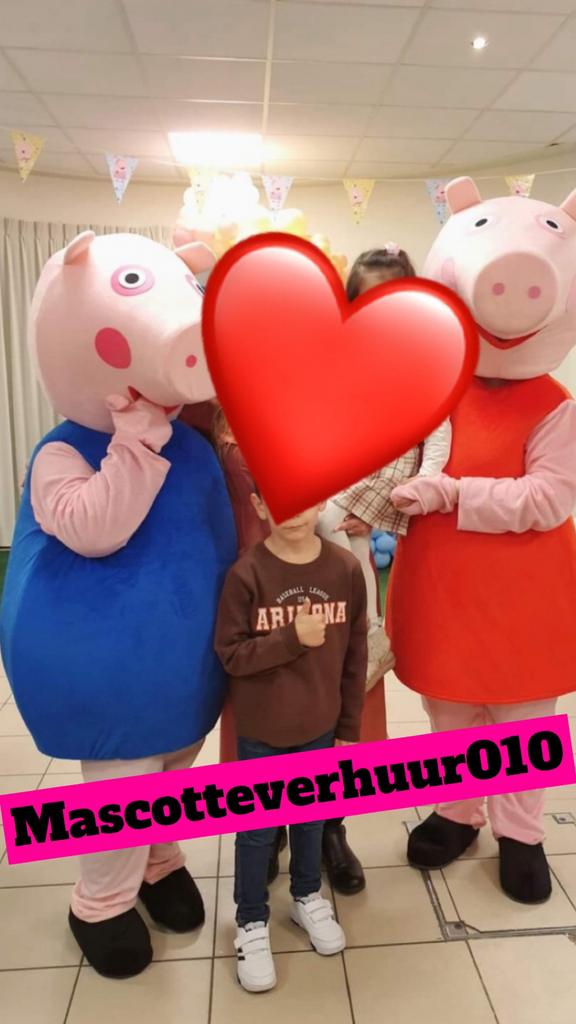 Peppa Pig & George mascottes te huur, Ophalen, Zo goed als nieuw, Verjaardag