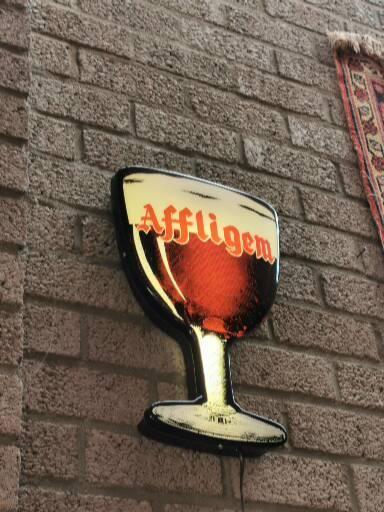 Vintage lichtbak Affligem bier, Verzamelen, Merken en Reclamevoorwerpen, Ophalen, Lichtbak of (neon) lamp