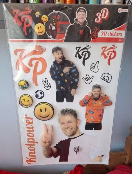 Knolpower / Enzo Knol 3D stickers te koop!, Ophalen of Verzenden, Zo goed als nieuw, Wanddecoratie