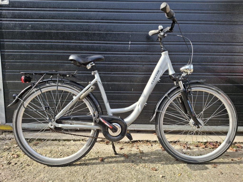 26 inch curtis meisjesfiets met 7 versnellingen, Terugtraprem, Niet ingevuld, Curtis, Handrem