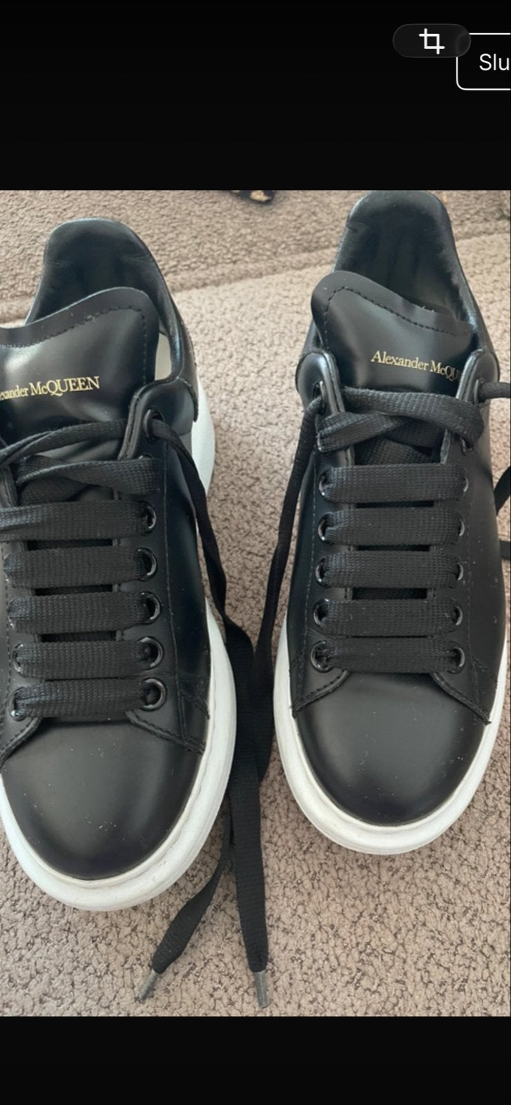 Alexander McQueen sneakers maat 37, Ophalen of Verzenden, Zo goed als nieuw, Zwart, Sneakers of Gympen