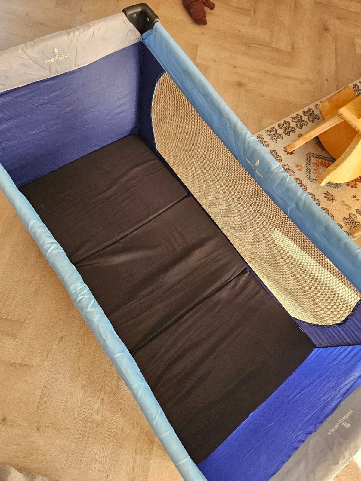 Hauck Reisbedje met matras en Bambino matras, Ophalen, Gebruikt, Minder dan 140 cm, Matras