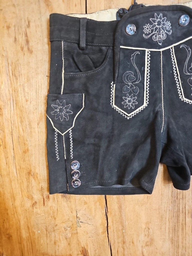 Lederhosen dames, Kleding | Dames, Broeken en Pantalons, Maat 38/40 (M), Zwart, Djt@dejuistetoon.eu, Zo goed als nieuw