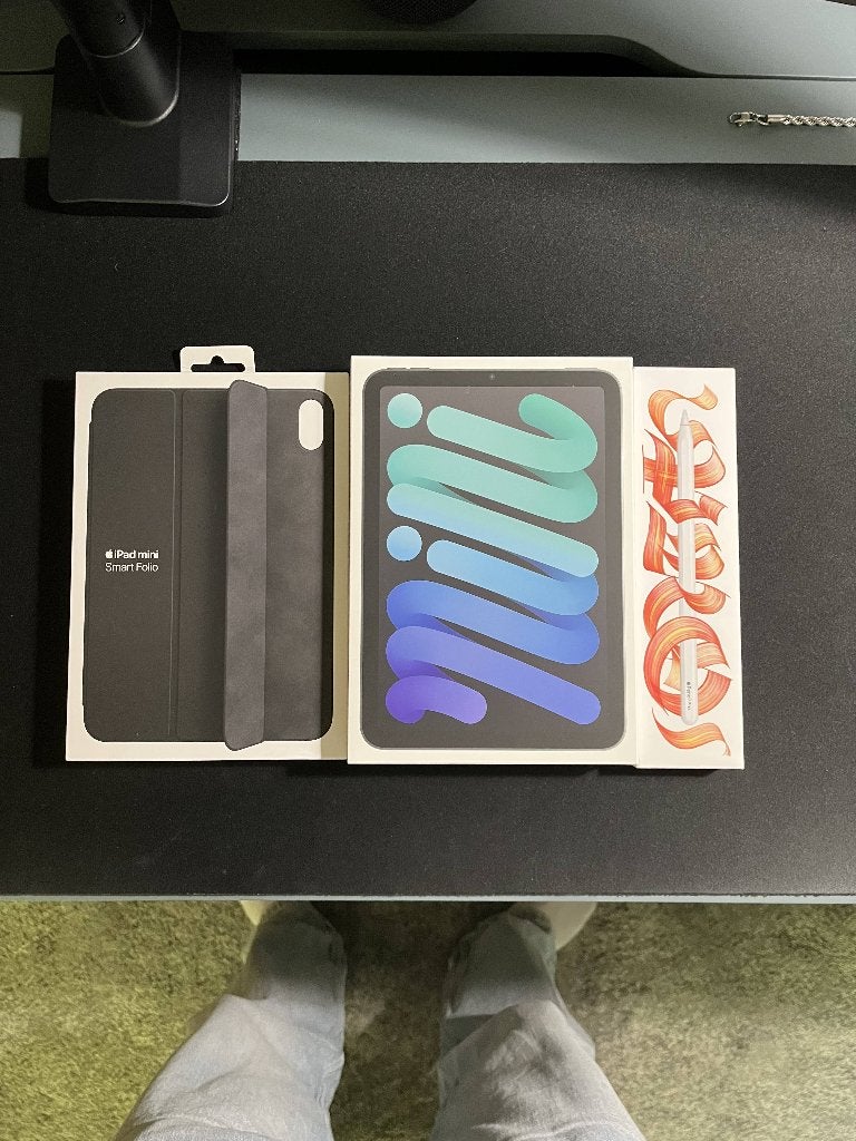 iPad mini 7 (2024) 128GB + Apple Pencil Pro + Smart Folio, Computers en Software, Apple iPads, Zo goed als nieuw, Apple iPad, Wi-Fi