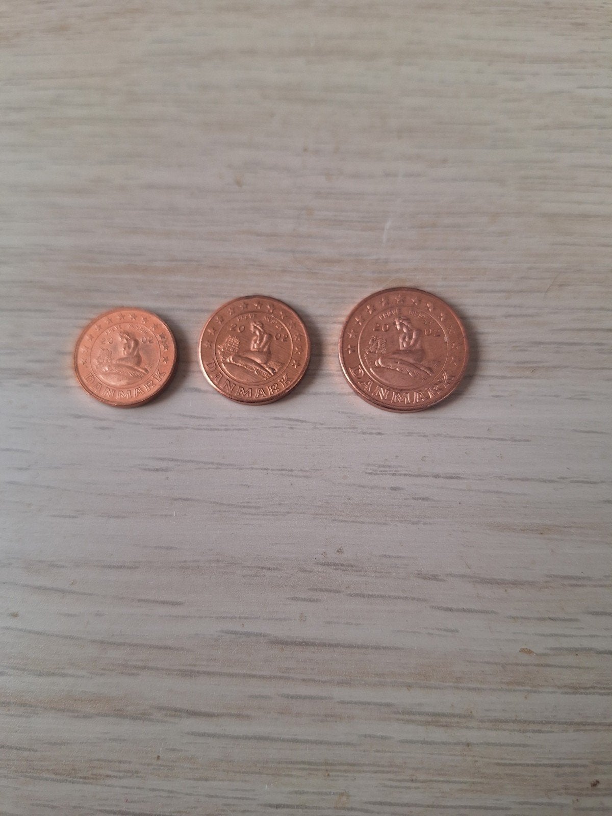 1,2 en 5 cent Denemarken (proef), Ophalen of Verzenden, Overige landen, 2 euro