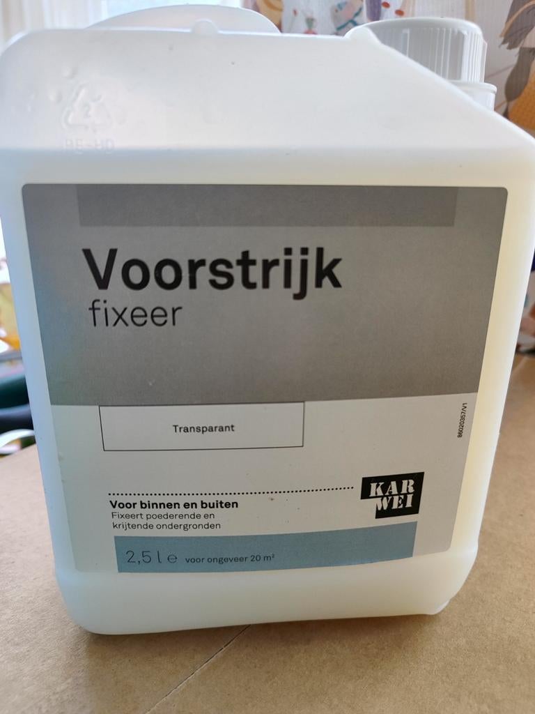 Voorstrijk 2,5l, Minder dan 5 liter, Ophalen of Verzenden, Nieuw, Wit