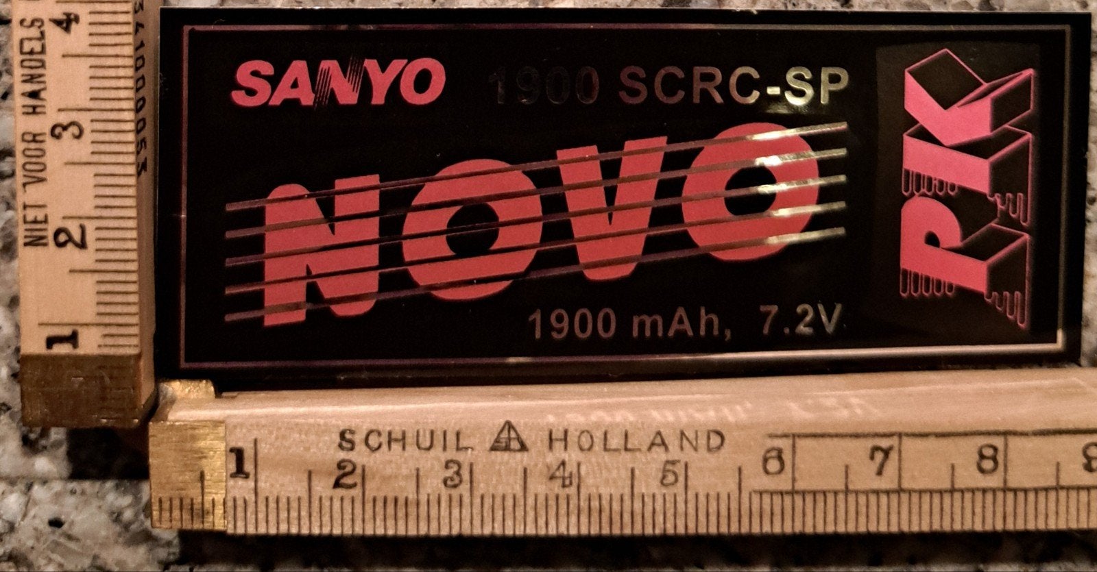 Vintage sticker Sanyo 1900 SCRC-SP (Novo/PK), Ophalen of Verzenden, Zo goed als nieuw, Merk