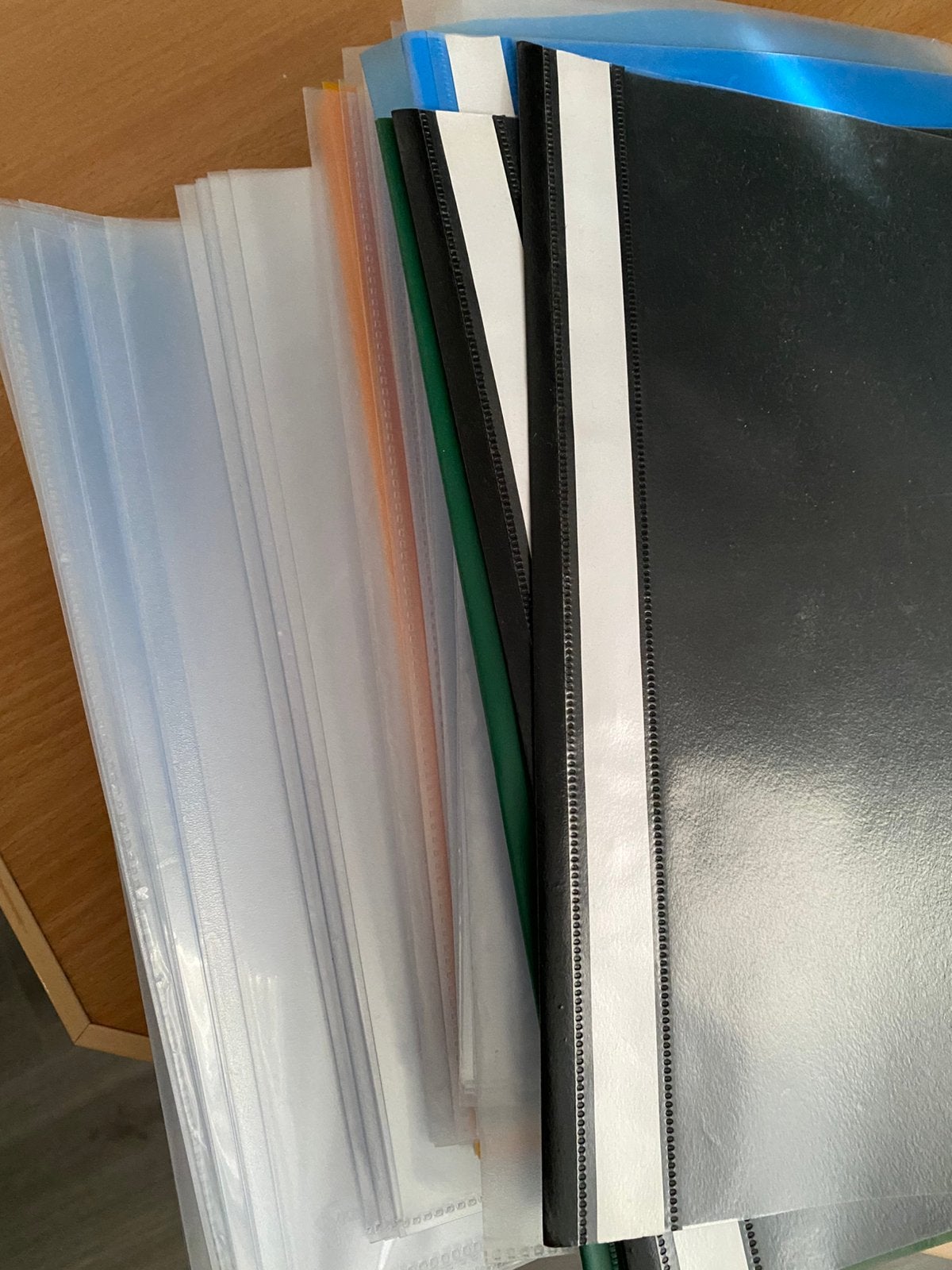 Plastic mapjes/showtassen, Ophalen, Zo goed als nieuw