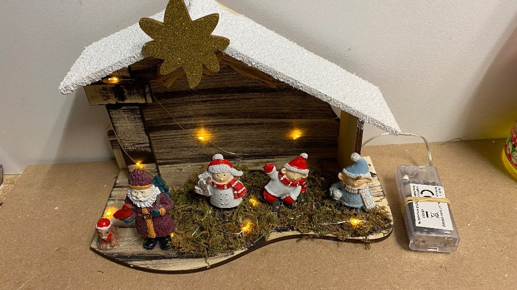 Zou goed als nieuw kersthuis., Diversen, Kerst, Ophalen of Verzenden, Zo goed als nieuw
