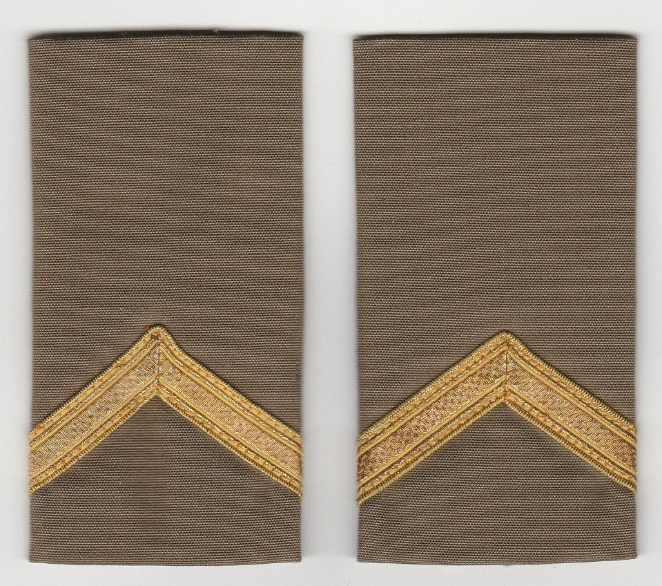 Set rangen epauletten Sergeant (B7), Verzenden, Landmacht, Nederland, Embleem of Badge