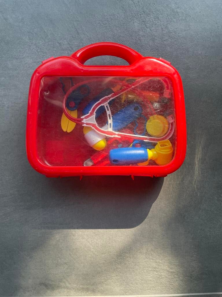 Dokters koffertje speelgoed met accessoires, Ophalen of Verzenden, Gebruikt, Jongen of Meisje