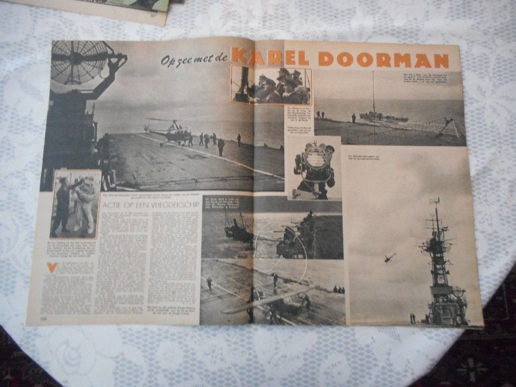 Karel Doorman. Op zee. 1947., Verzamelen, Ophalen of Verzenden, Marine, Nederland, Overige typen
