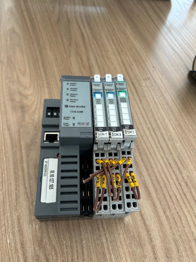 Allen Bradley POINT I/O set 1734-EAMT + 1734-MB + 1734-OB4, Hobby en Vrije tijd, Elektronica-componenten, Ophalen of Verzenden