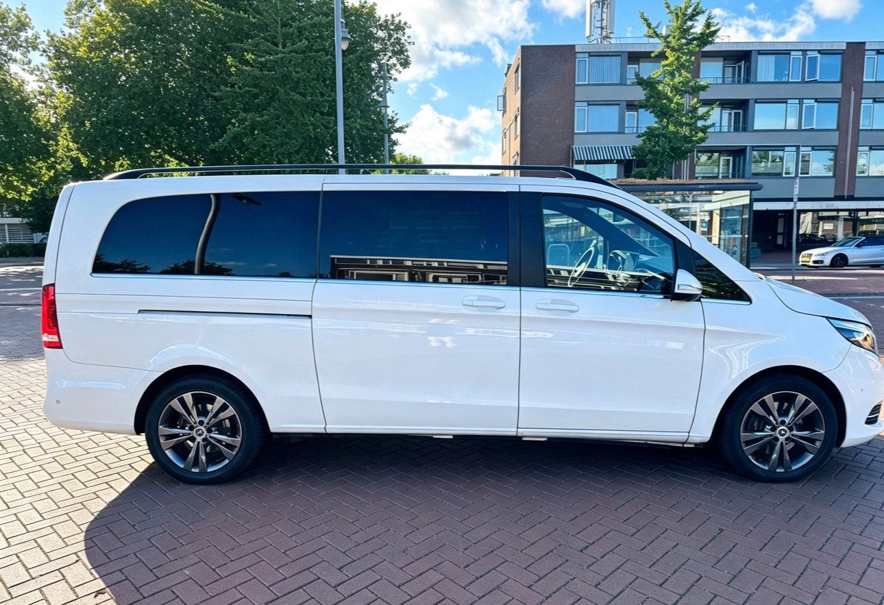 Mercedes-Benz V-Klasse 250 d 190pk Extra Lang 7G-TRONIC 2015, Auto's, Mercedes-Benz, 2000 kg, 255 €/maand, Wit, Leder