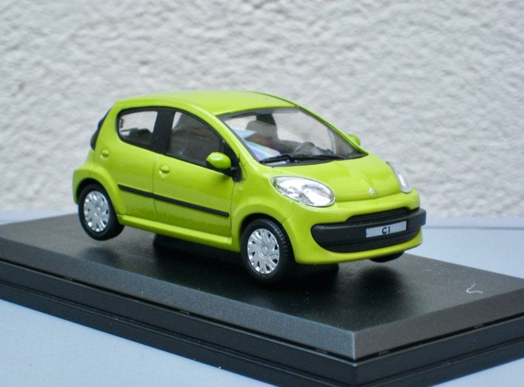 Citroen C1 groen Cararama Oliex 1:43, Ophalen of Verzenden, Nieuw, Auto, Overige merken