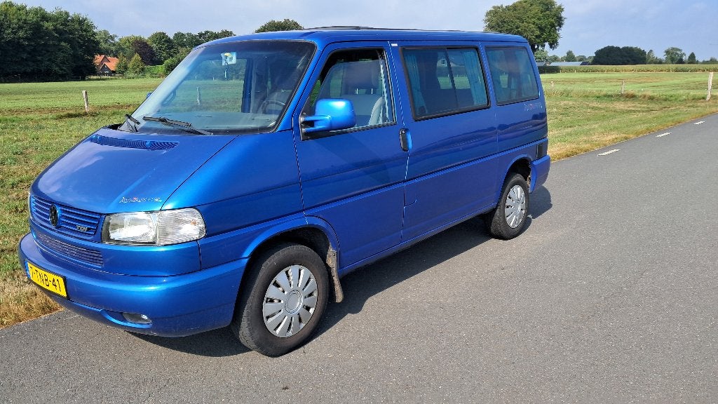 Volkswagen transporter t4 camper 2.5 tdi, Auto's, Voorwielaandrijving, Stof, Overige carrosserieën, Blauw