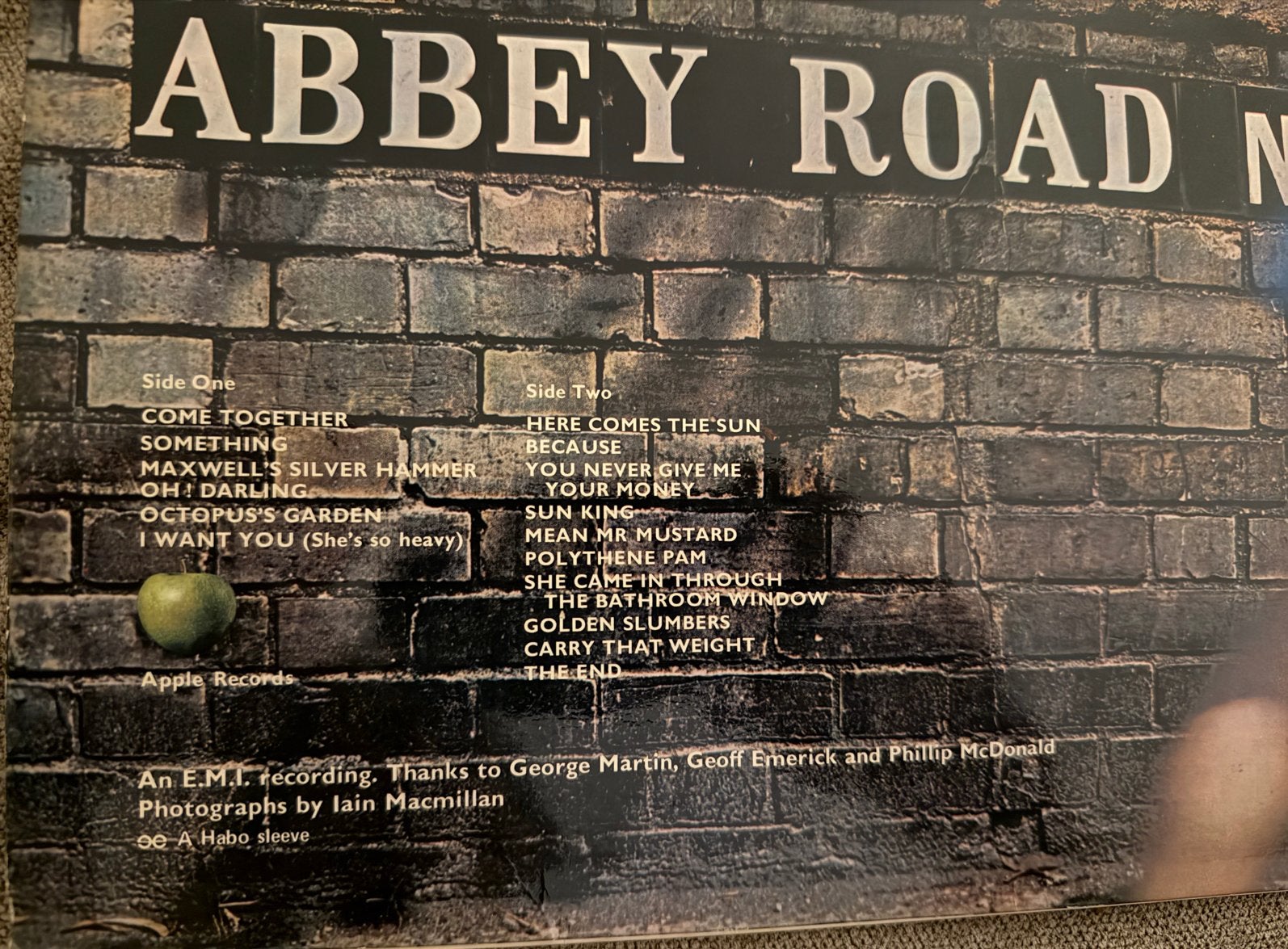 The Beatles - Abbey Road LP (1969), LP, Rock, Gebruikt, Originele persing