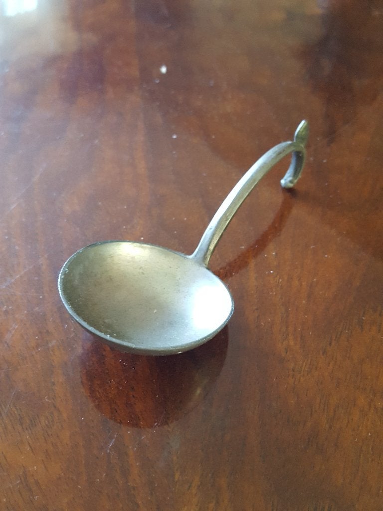 Antieke tinnen lepel, Ophalen of Verzenden