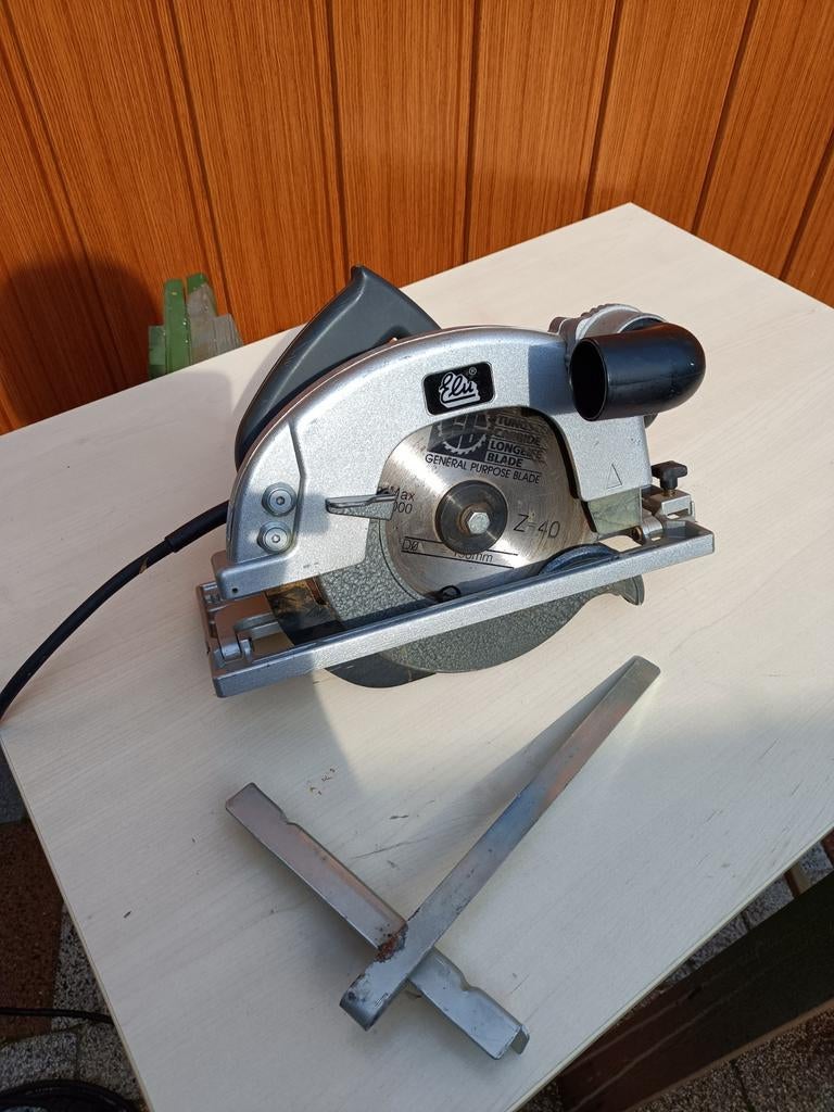 Elu MH 165 cirkelzaag ,zeer compleet!, Gebruikt, Ophalen of Verzenden, Afkortzaag, 30 tot 70 mm