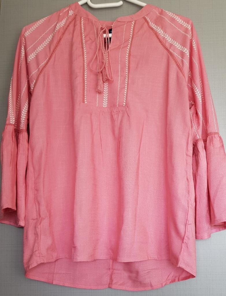 Roze katoenen blouse (kurta) met brede mouwen - NIEUW XS, Fame Forever, Verzenden, Nieuw, Lange mouw