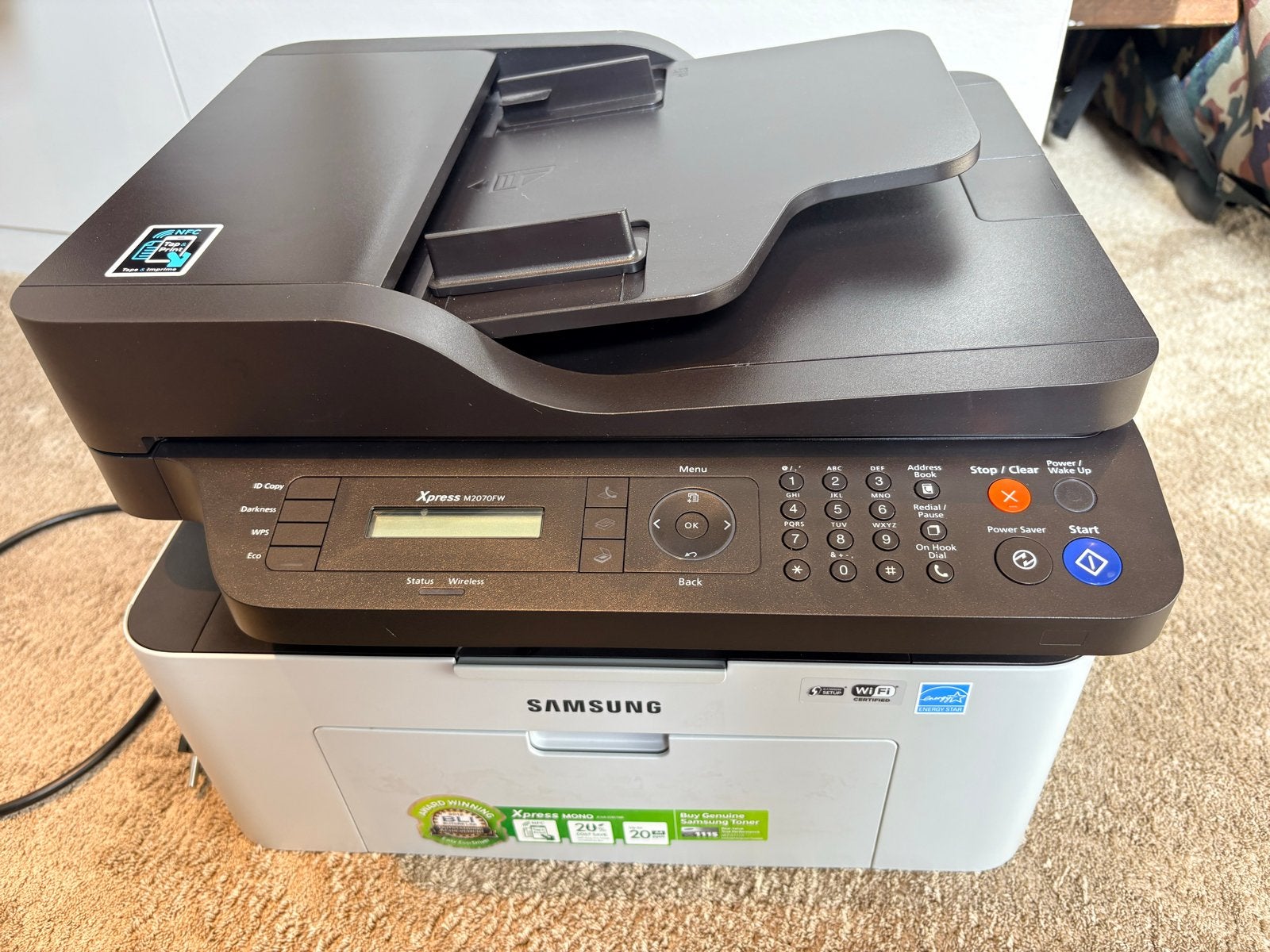 Samsung Xpress M2070FW Laserprinter - nette staat, zonder to, Gebruikt, Kopieren, All-in-one, Ophalen of Verzenden