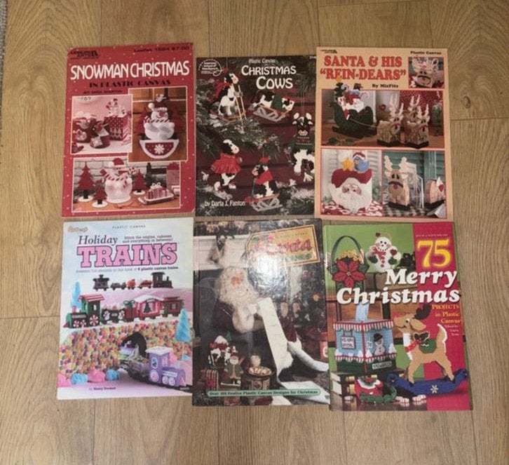 Plastic canvas boekjes - kerst / christmas / holidays, Ophalen of Verzenden, Gebruikt