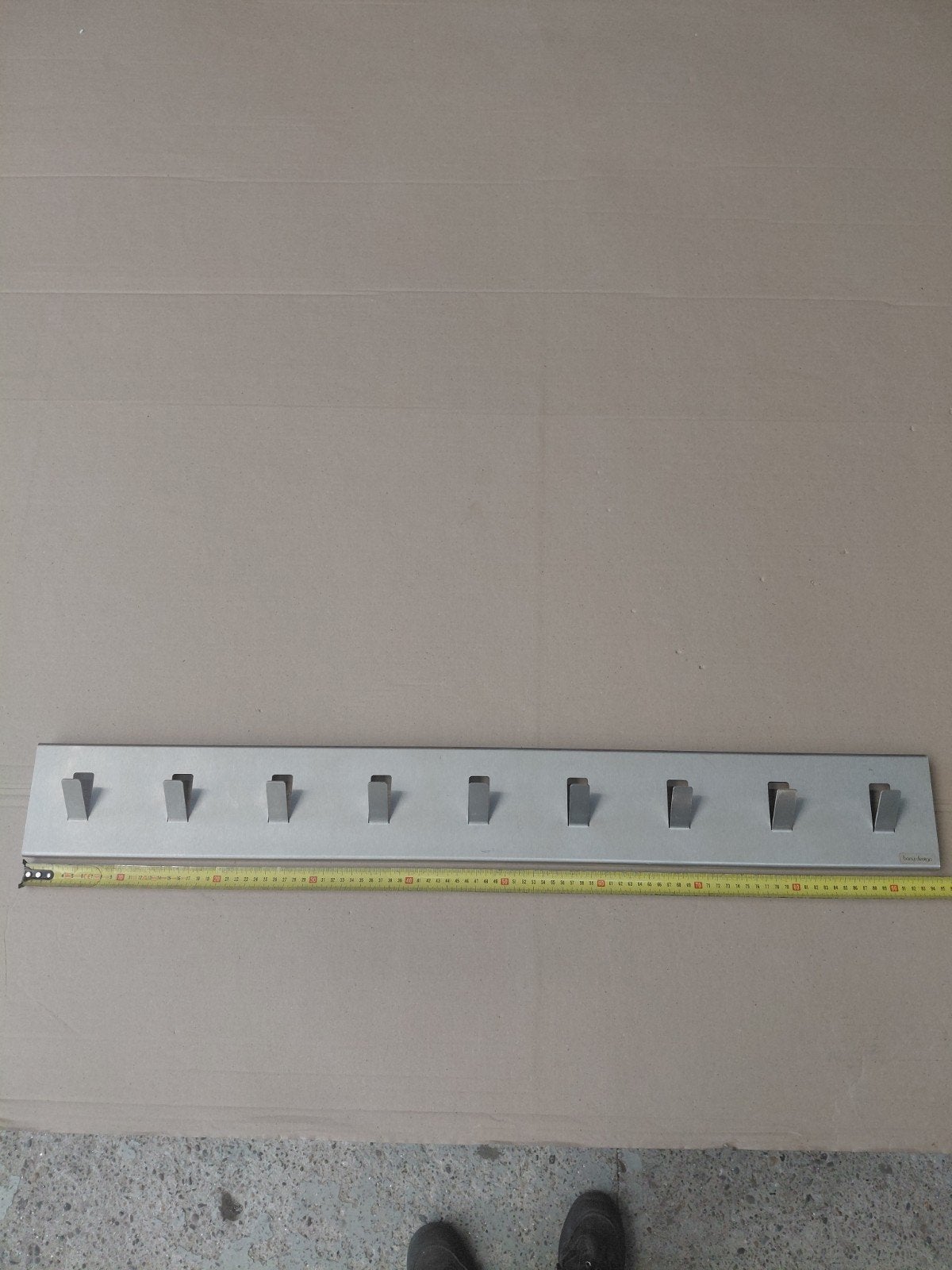 Bony Design wandkapstok met 8 haken, metaal, Wandkapstok, Gebruikt, Ophalen of Verzenden, Minder dan 100 cm
