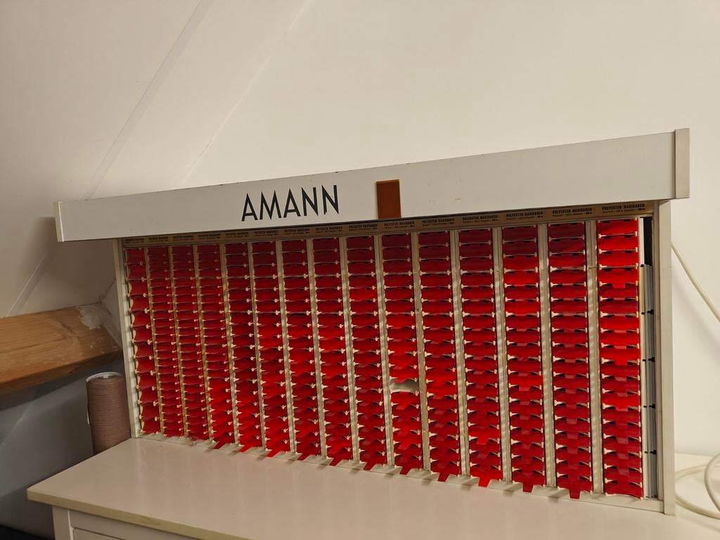 Amann garenkast 119 cm breed, Hobby en Vrije tijd, Naaien en Fournituren, Ophalen, Gebruikt, Overige typen