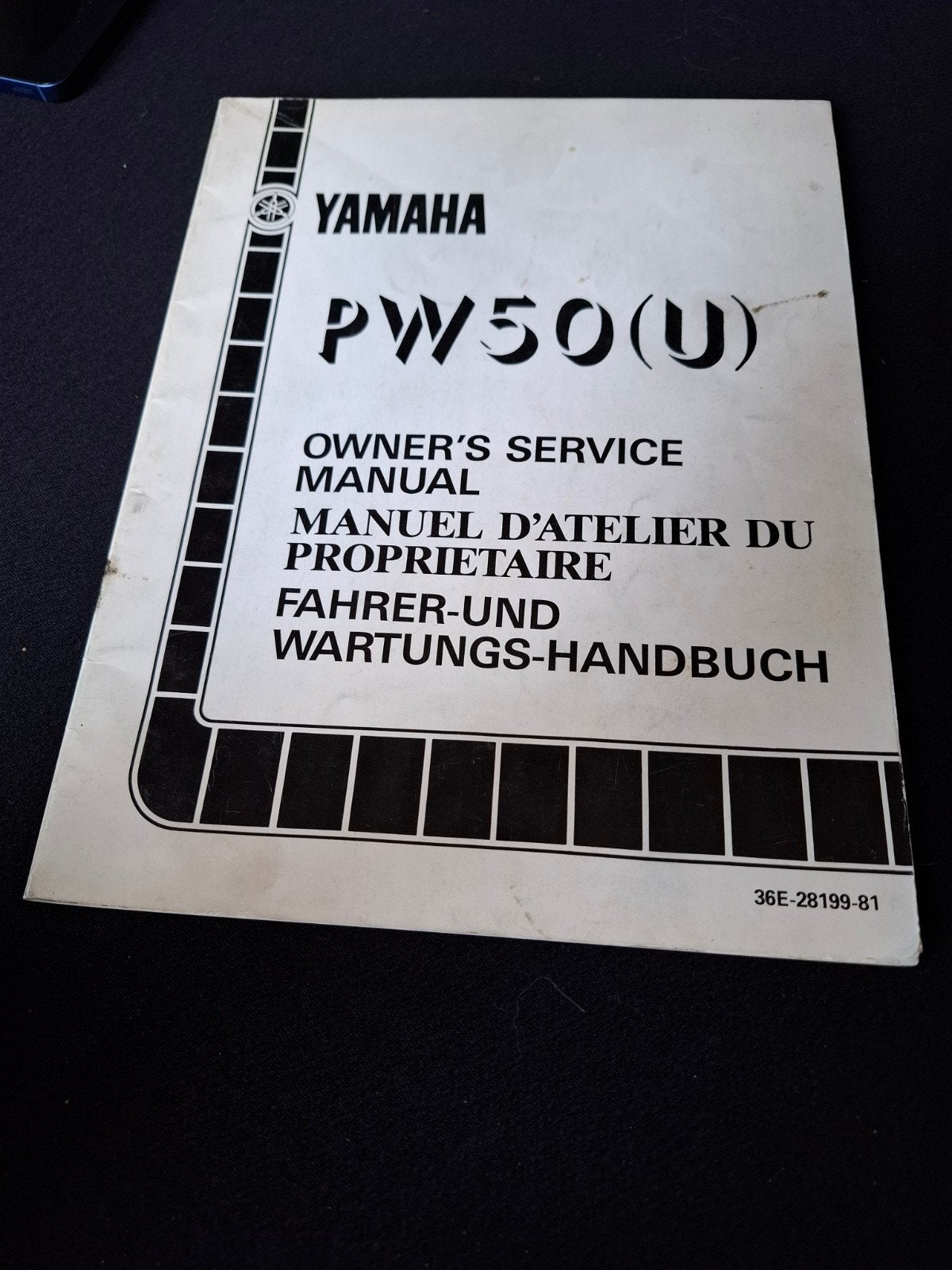 Yamaha PW50(U) Owner's Service Manual - Handleiding, Ophalen of Verzenden, Yamaha