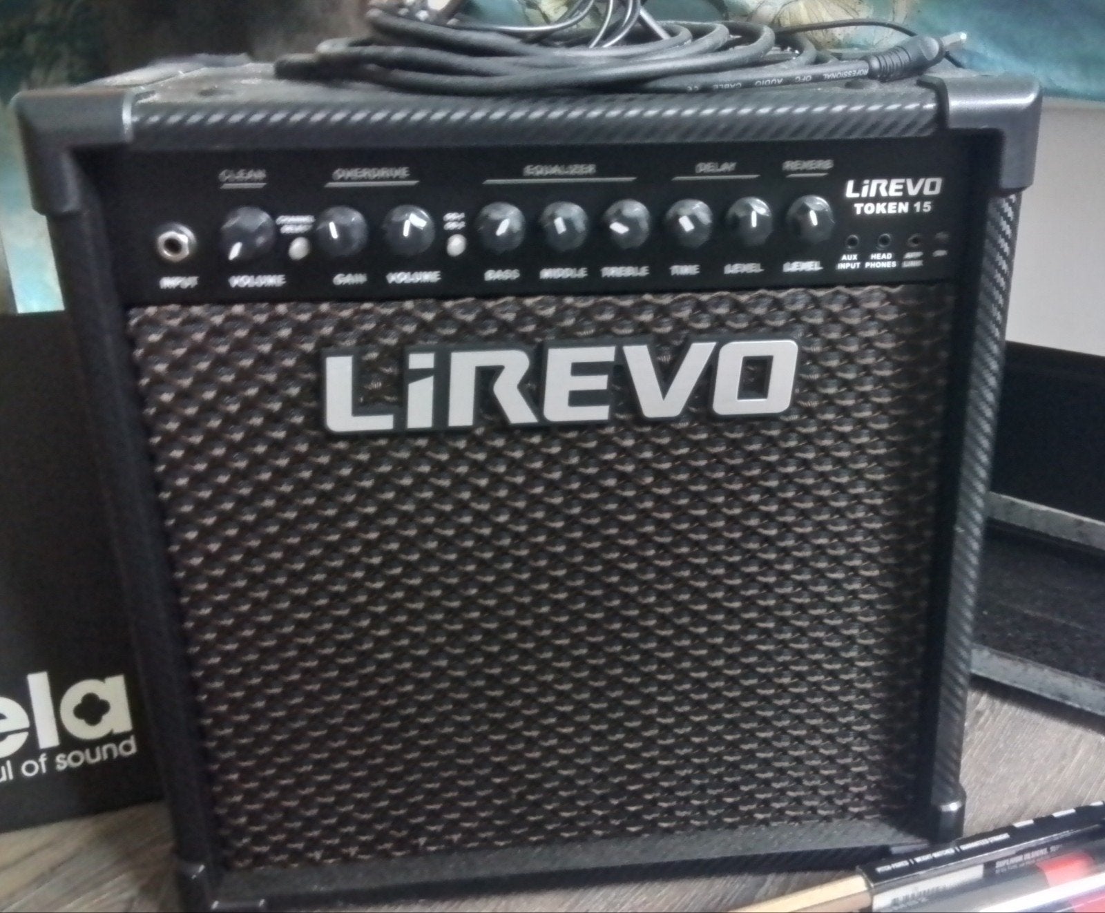 Lirevo Token 15 versterker, Ophalen of Verzenden, Zo goed als nieuw, Gitaar, Minder dan 50 watt