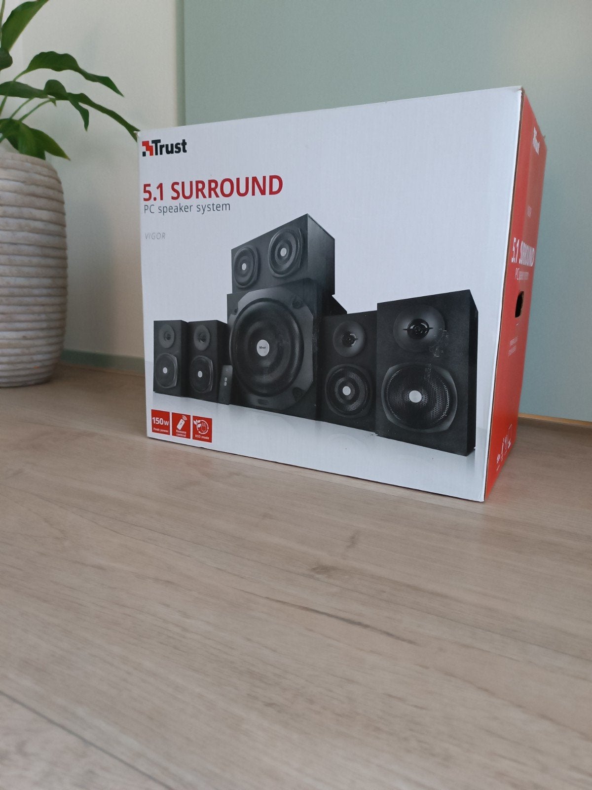 Trust 5.1 Surround PC Speakersysteem - Vigor, Computers en Software, Pc speakers, Ophalen of Verzenden, Zo goed als nieuw, Audiokanaal 5.1