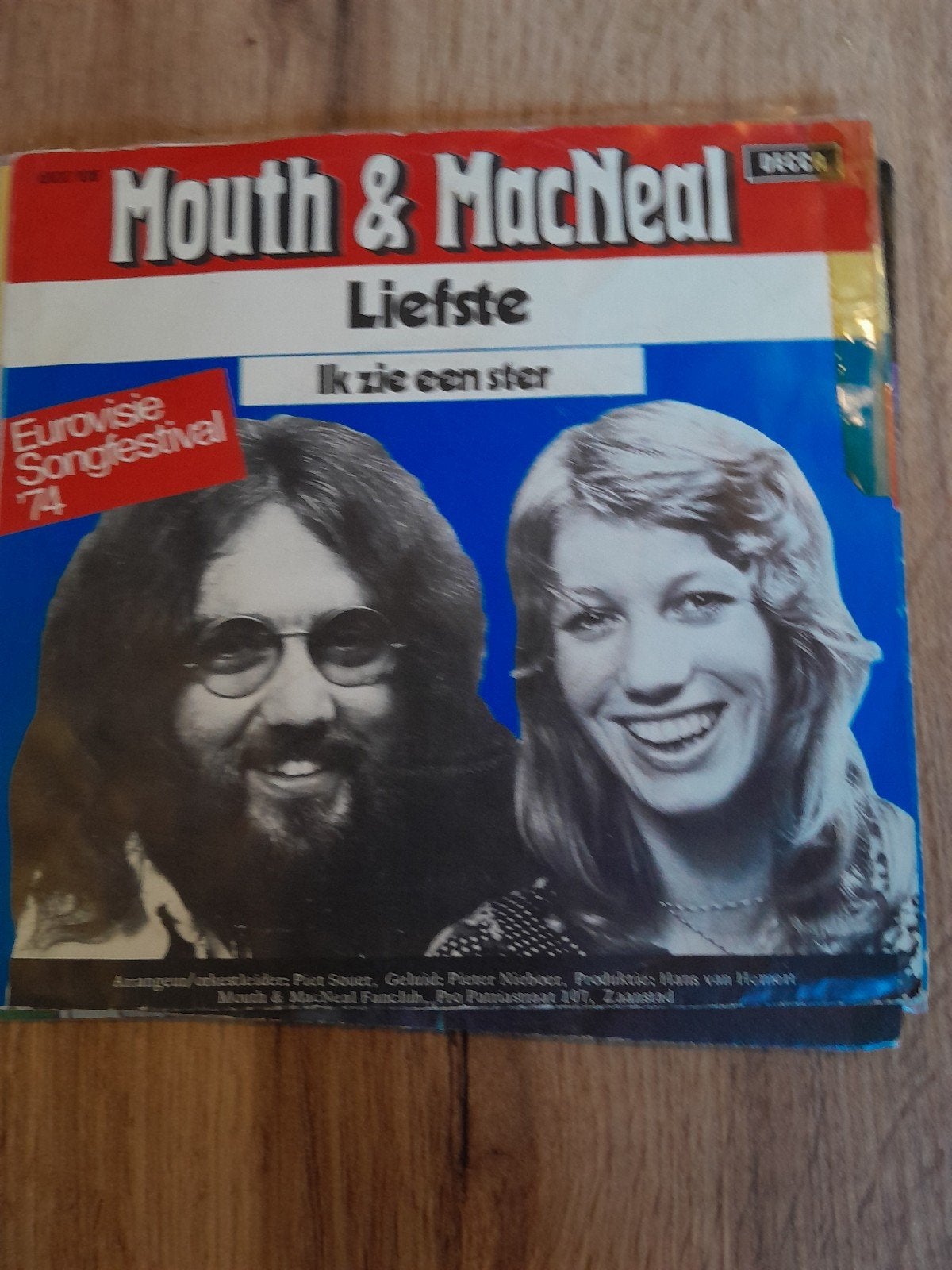 Mouth & macneal 7inch ik zie een ster, Ophalen of Verzenden, Zo goed als nieuw, Nederlandstalig