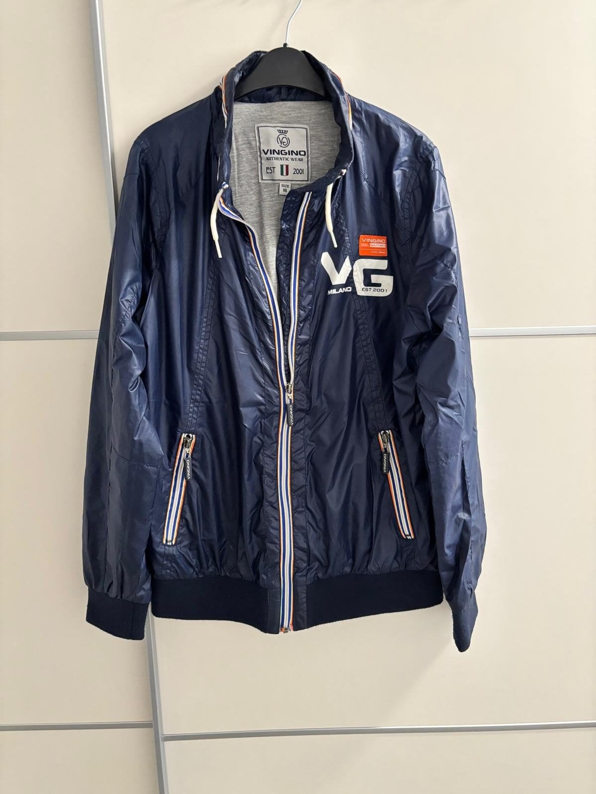 Mooie Vingino jas maat 16 marineblauw, Ophalen of Verzenden, Zo goed als nieuw, Vingino, Jongen of Meisje