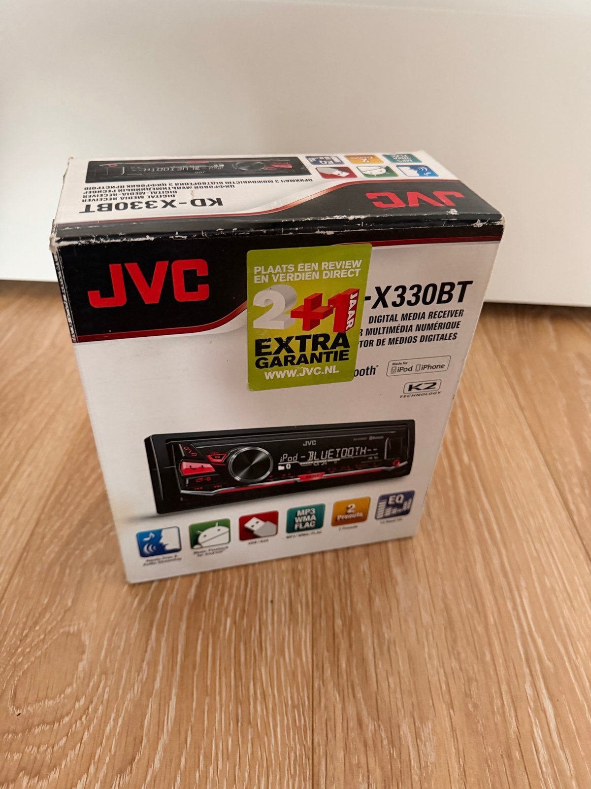 JVC KD-X330BT Autoradio met Bluetooth en USB, Ophalen of Verzenden, Zo goed als nieuw