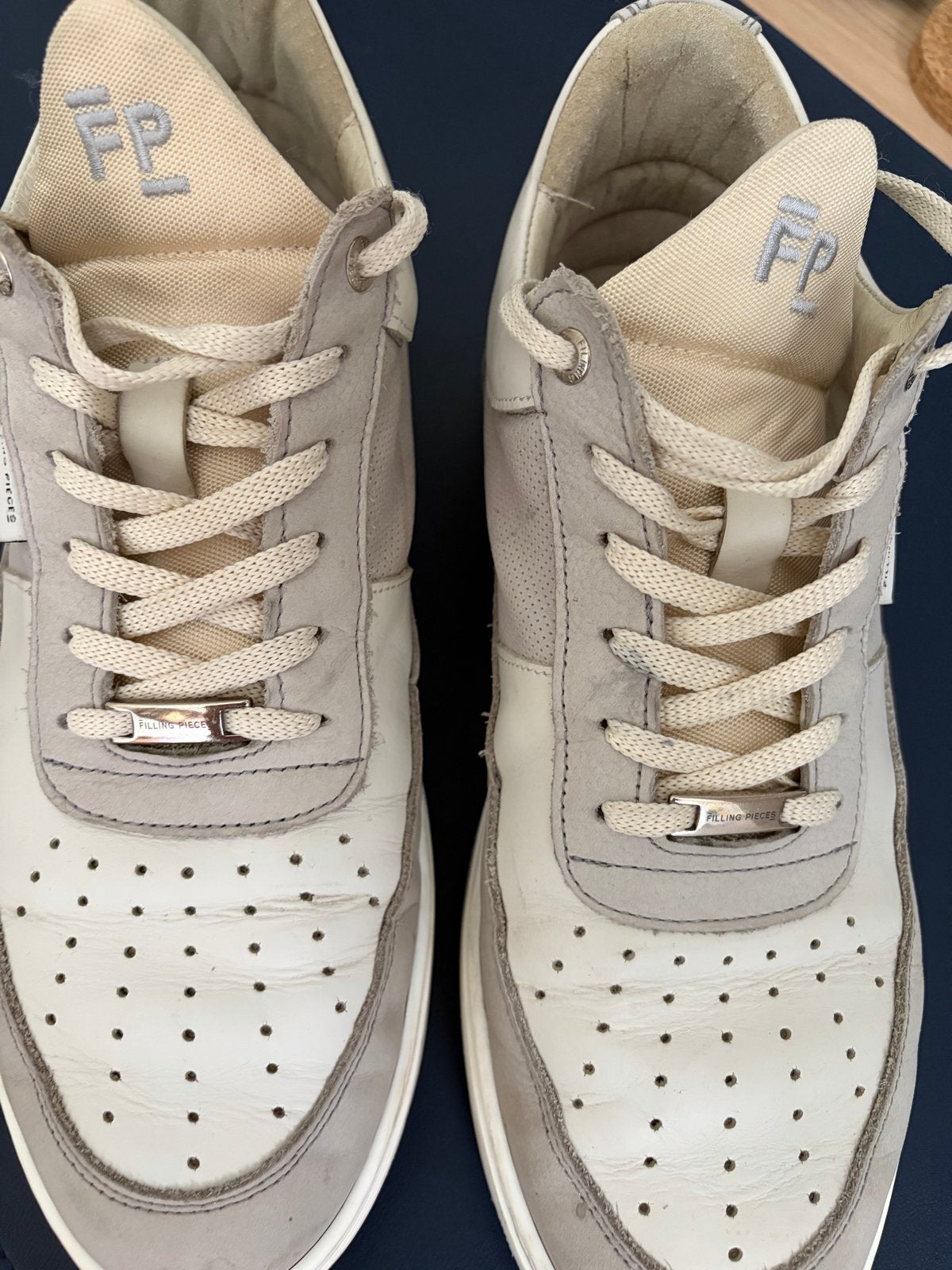 Filling Pieces Low Top Sneakers - Maat 43, Wit, Ophalen of Verzenden, Sneakers of Gympen, Gedragen