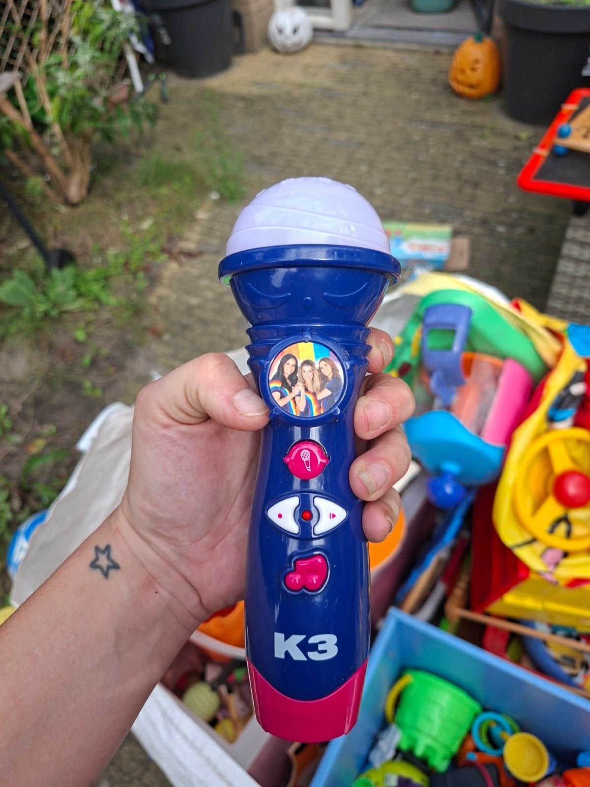 K3 Microfoon - Zing mee met je favoriete meiden!, Ophalen of Verzenden, Gebruikt, Jongen of Meisje