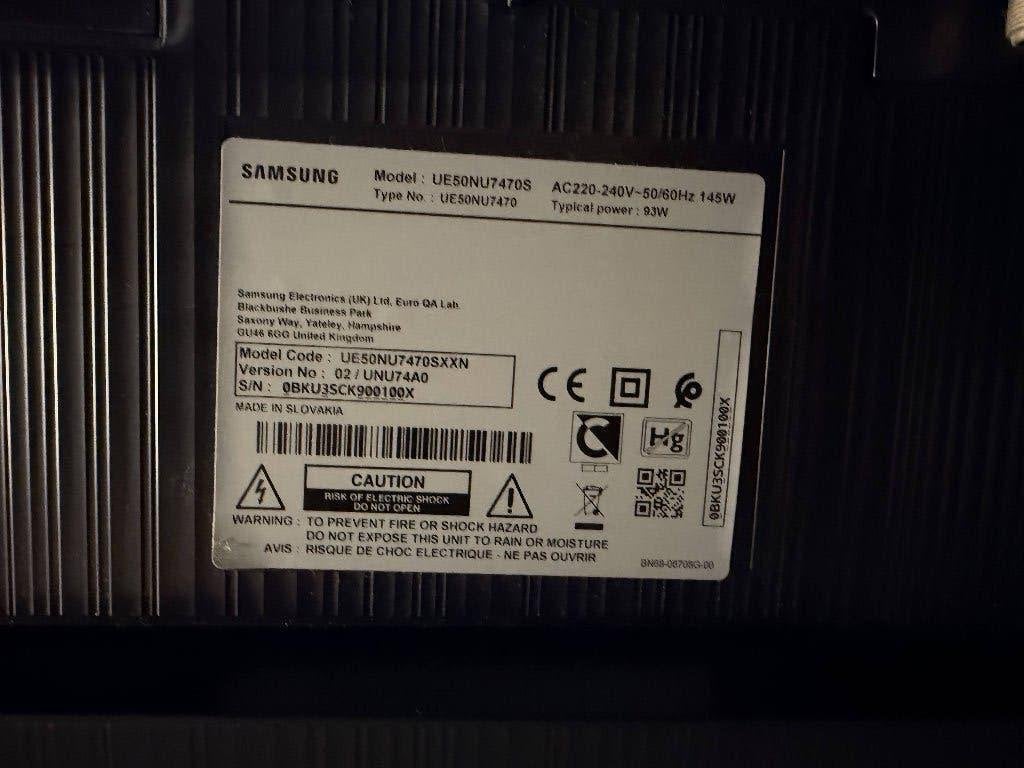 Printplaten voor Samsung TV UE50NU7470SXXN, Lcd- of Plasmaschermen