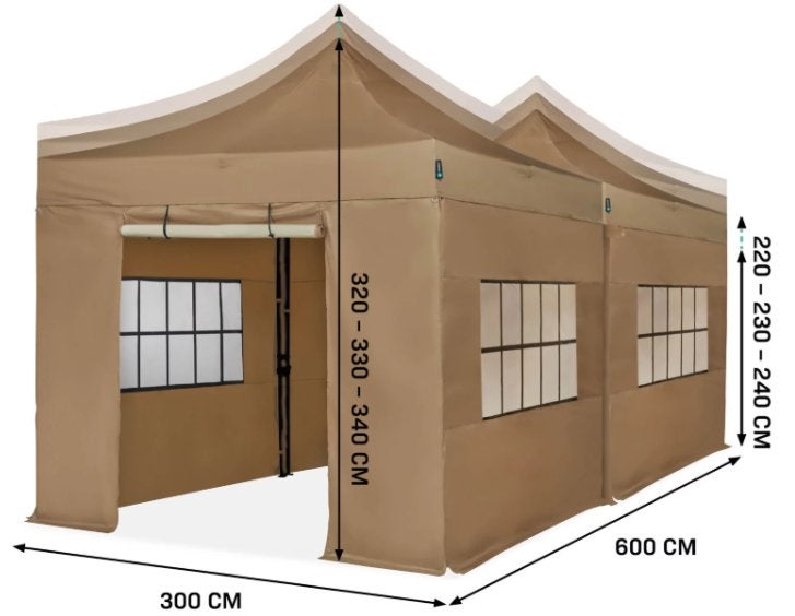 VONROC Partytent easy-up 3x6m, Tuin en Terras, Ophalen, Opvouwbaar, Partytent, Minder dan 4 meter