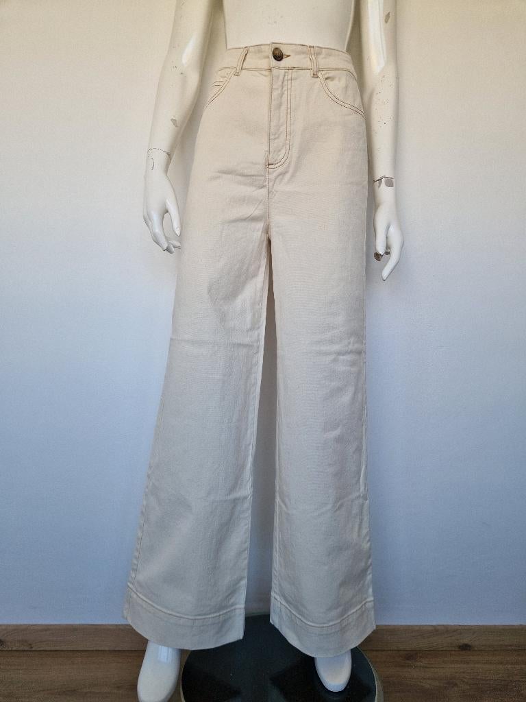 King Louie Marcie Pants. Maat 38. Ecru/ivory, Overige kleuren, Nijmegen, Verhip-vintage.nl, Nieuw