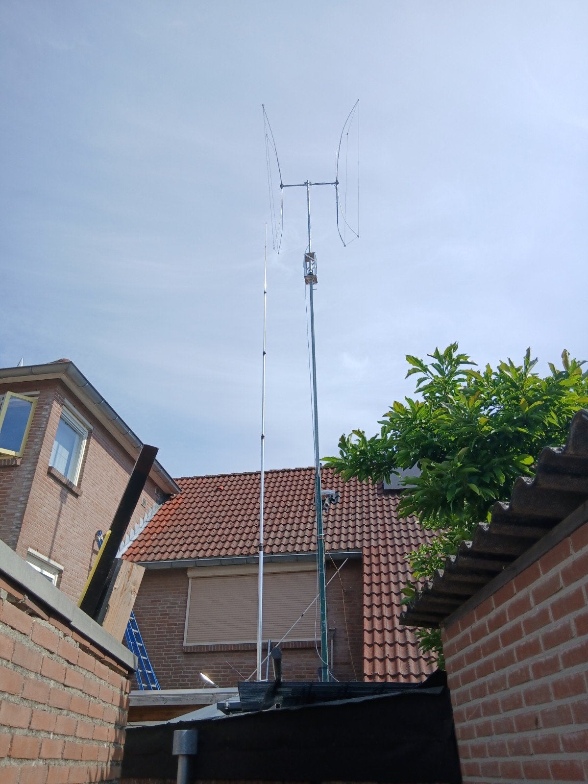 Gegalvaniseerde Kokermast 2x6 meter, Ophalen
