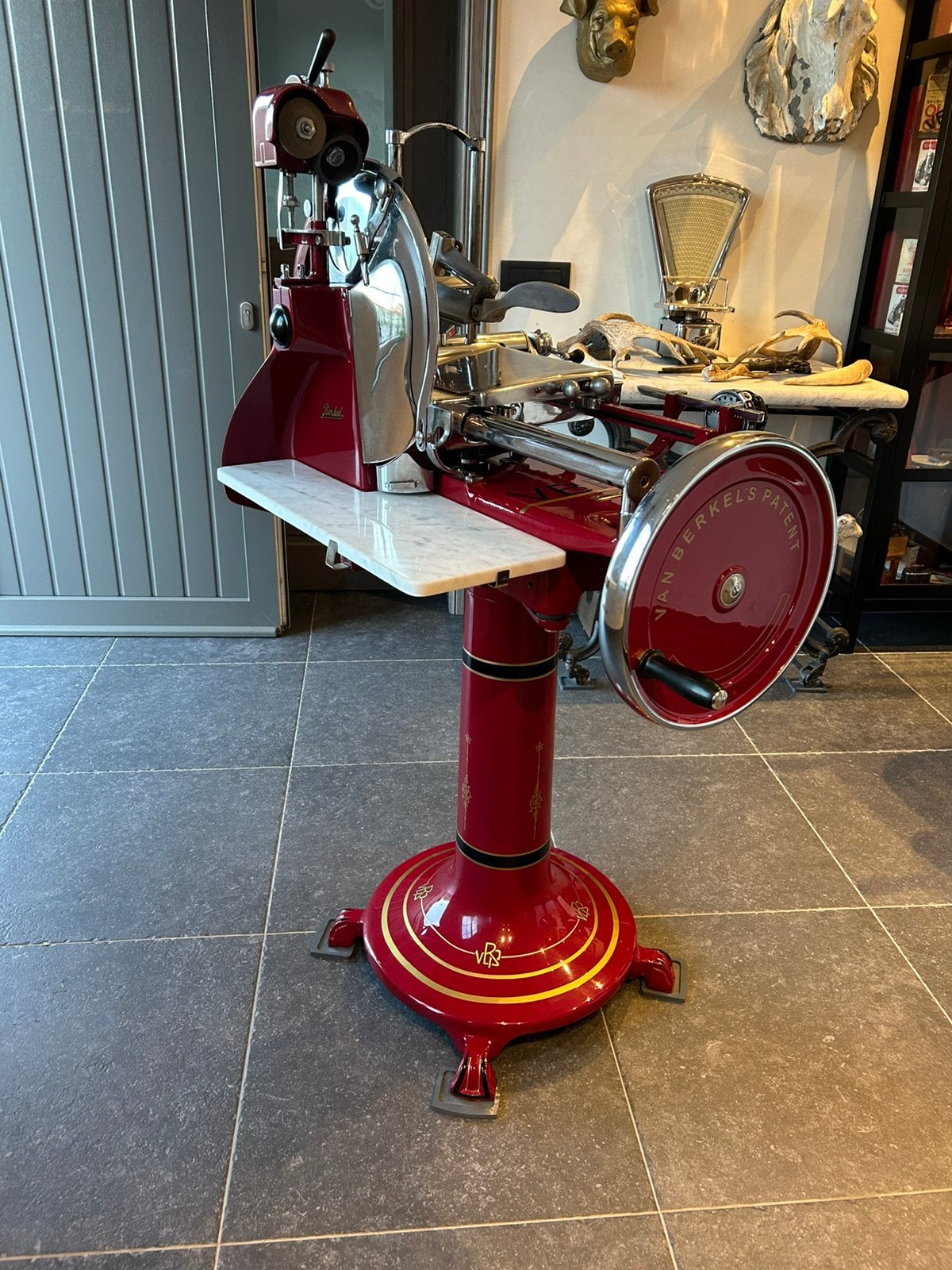 ORIGINELE oude snijmachine berkel model 8 gerestaureerd, Antiek en Kunst, Ophalen