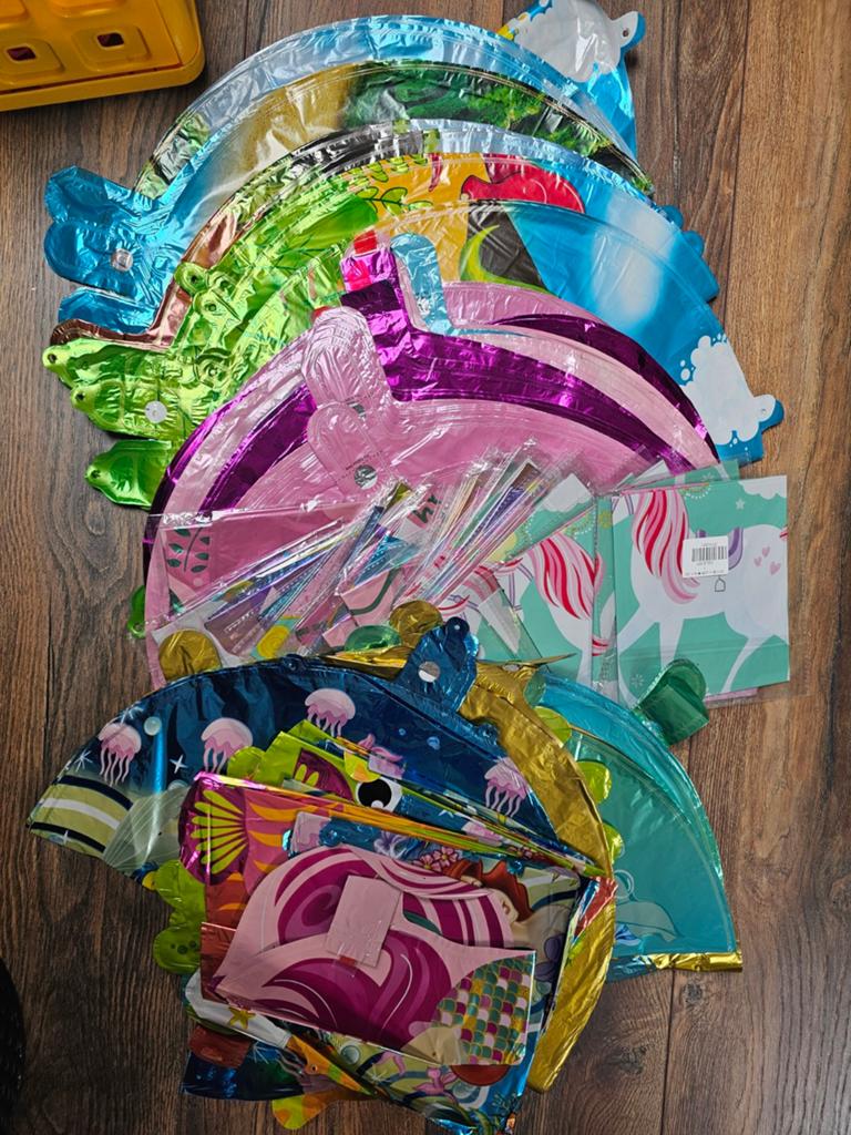 Partij folieballonnen, dino, zeemeermin, my little pony, Ophalen of Verzenden, Nieuw
