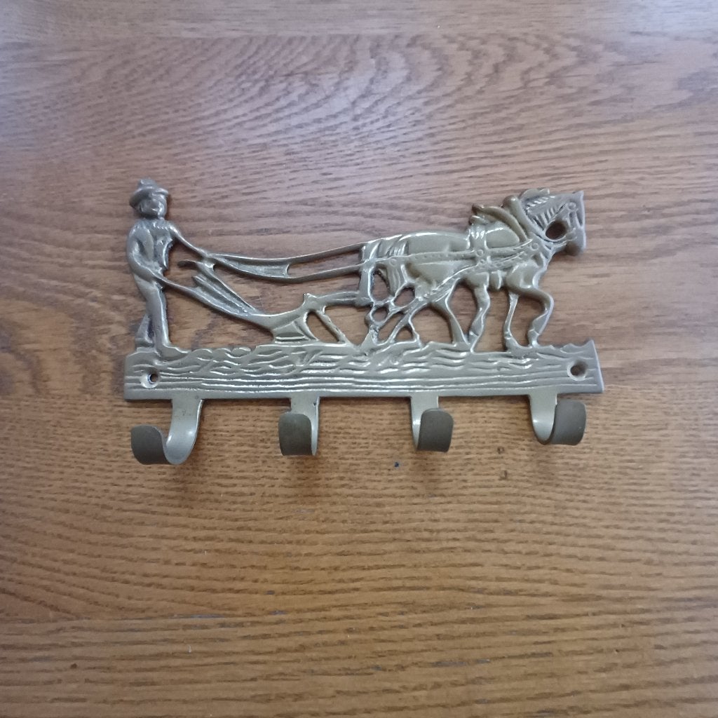 Wandhaakjes man met paard, Huis en Inrichting, Wandkapstok, Gebruikt, Onbekend, Ophalen of Verzenden