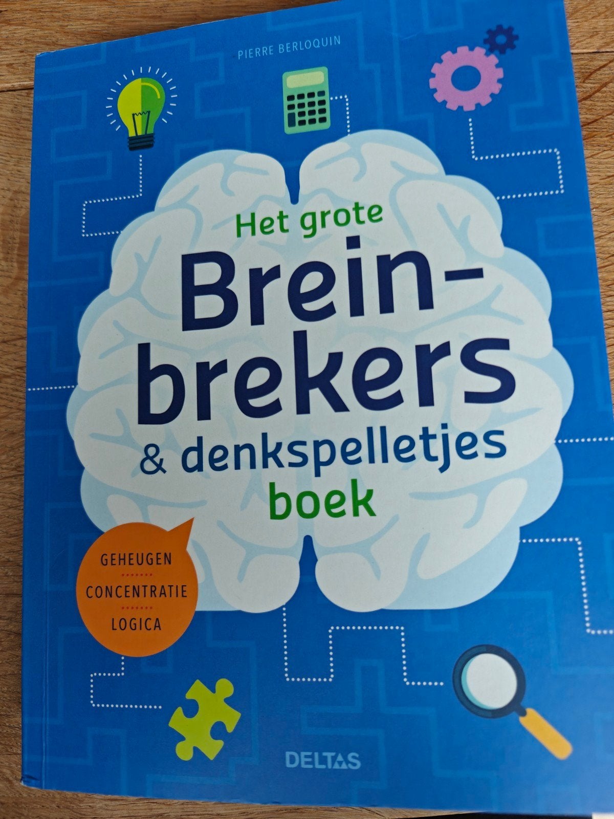 Het grote breinbrekers en denkspelletjes boek, Gelezen, Pierre Berloquin, Ophalen of Verzenden, Overige onderwerpen