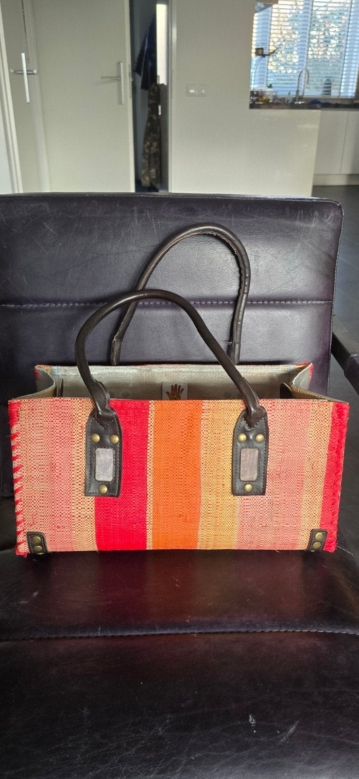 Kleine handgeweven fairtrade strandtas, Ophalen of Verzenden