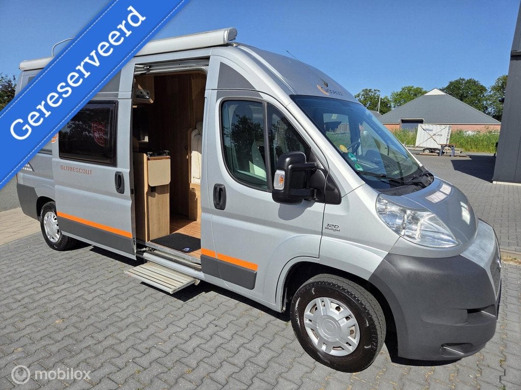 Globecar Globescout buscamper ☆Euro4, Zonnepaneel, 120pk, Overige merken, Buscamper of Camperbus, 6 tot 7 meter, Bedrijf