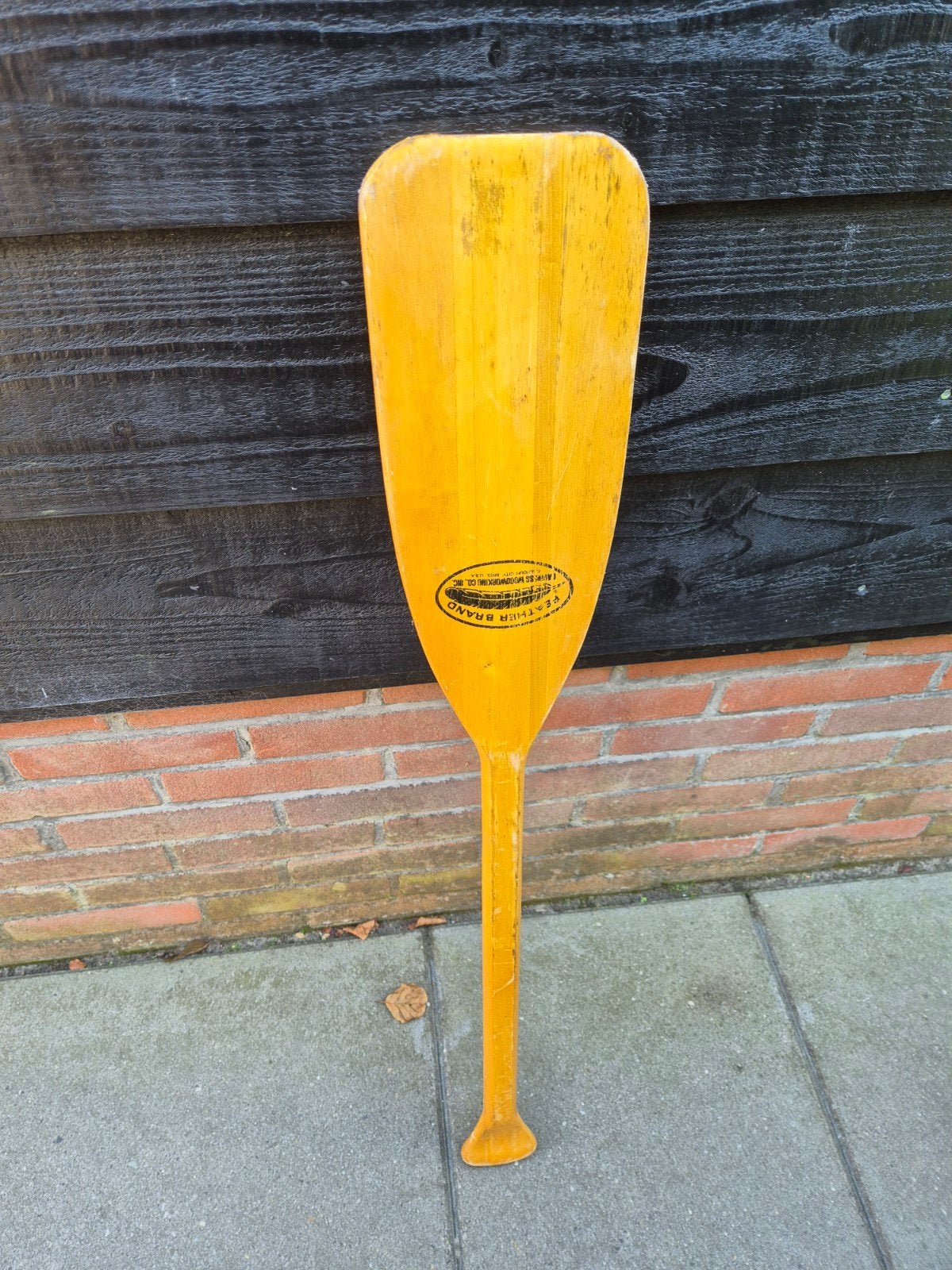 Feather Brand Houten Peddel - 90 cm, Watersport en Boten, Ophalen, Gebruikt, Enkelbladige peddel