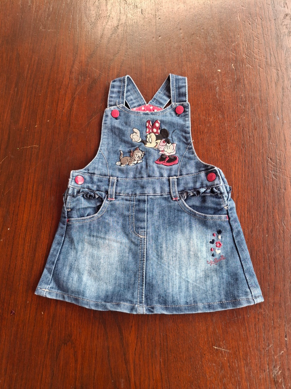 Disney C&A denim jurkje 74 – Minnie Mouse, Kinderen en Baby's, Babykleding | Maat 80, Ophalen of Verzenden